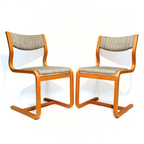 Mid-century Danish Magnus Olesen Chairs, 1970s, Set Of 3 thumbnail 9