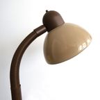 Vintage Herda Vloerlamp Bruin Met Mushroom Kap, Amsterdam Jaren '60/'70 thumbnail 4