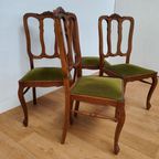 Vintage Landelijke Eettafelstoelen Stoelen Eetkamerstoelen Setprijs thumbnail 4