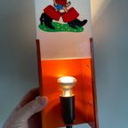 Sprookje Klein Duimpje Kinderkamer Wandlamp / Bedlamp / Muurlamp / Nachtlamp. Oranje Met Plexigla thumbnail 10