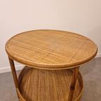 Vintage Bamboe Bijzettafel Salontafel Tafeltje thumbnail 7