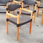 6 Vintage Strax Stoelen, Hartmut Lohmeyer Voor Casala thumbnail 2