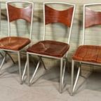 2 Vintage Design Eetkamerstoelen thumbnail 8
