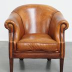 Charmante En Comfortabele Schapenleren Clubfauteuil Met Prachtige Kleuren thumbnail 2