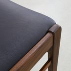 4x Vintage Eetkamerstoel Teak, 1960s Nieuw Bekleed thumbnail 4