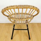 Vintage, Mid Century Boho Rieten Rotan Kinderstoel, Rohé. thumbnail 8