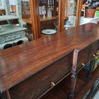 Antieke Klassieke Engelse Sidetable, Haltafel, Wandconsole thumbnail 5