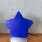 Vintage Ikea Blauwe Ster Lamp Tafellamp thumbnail 7