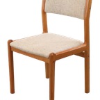 Set Van 4 Niels O Möller Stoelen 'egemosedam' Deens Design thumbnail 11