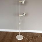 Witte Vintage Vloerlamp Met 2 Verstelbare Lampen thumbnail 8