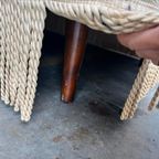 Vintage Goudkleurige Zetel / Canapé / Sofa Met Franjes thumbnail 14