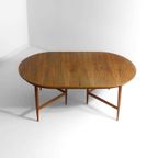 Mid-century Uittrekbare Ovale Eettafel Van Oswald Vermaercke In Teak thumbnail 5
