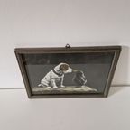 Antiek Schilderij Foto Prent Druk Mono Antieke Foto Kunst thumbnail 3