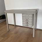 Vintage Gispen Bureau (secretaresse Bureau) Met Lades thumbnail 6