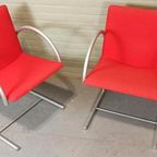 2 Vintage Cirkel Eetkamerstoelen, Metaform, Postmodern thumbnail 16
