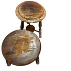 Vintage Ronde 'twisted' Bijzettafel / Plantentafel thumbnail 6
