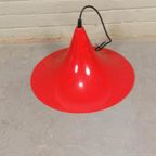 Vintage Heksenhoed Lamp Hanglamp, Rood thumbnail 6