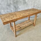 Oude Werkbank Werktafel Sidetable Badkamermeubel 55X170 Cm thumbnail 12