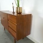 Teak Fineer Dressoir Met Ronde Knop En Lades thumbnail 8