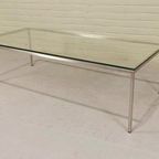 Vintage Postmodern Chroom En Glas Salontafel thumbnail 8
