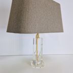 Vintage Tafellamp Plexiglas Messing Italië Goud ‘70 Regency thumbnail 14
