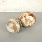 Duo Stenen Bollen (Calciet?) thumbnail 2