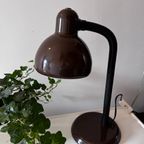 Retro Bruine Buro Lamp Jaren 70 thumbnail 8