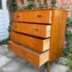 Vintage 4-ladenkast Mid Century thumbnail 6