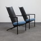 2x Postmoderne Fauteuil, 1980s (setprijs) thumbnail 7