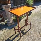 Antieke Spinnen Bijzettafel Sidetable, Haltafel thumbnail 3
