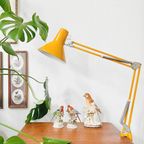 Vintage Retro Schaarlamp Jaren 60 Okergeel thumbnail 3