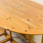 1970’s Scandinavian Modern Pine Gateleg Table thumbnail 3