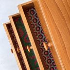 Vintage Houten Kast Met 5 Lades En 1 Deurtje thumbnail 5
