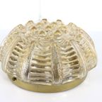 Amberkleurige Plafondlamp Plafonnière Vintage Lamp thumbnail 12