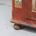 Antieke Beschilderde Bruidskast 1856 thumbnail 7