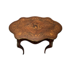 Antiek Franse Louis Xv Stijl Tafel Met Lade, Eind 19e Eeuw thumbnail 13