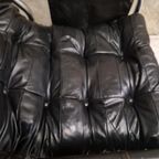 70's Vintage Fauteuil Leren Lounge Buizenframe Stoel thumbnail 10