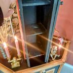 Tibetaans Kastje Houtsnijwerk Handgeschilderd thumbnail 11