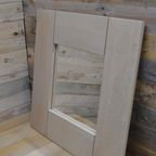 Vierkante Eiken White Wash Lijst Met Spiegel thumbnail 2