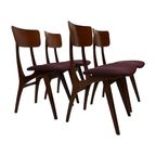 Vintage Eetkamerstoelen Teak Design Jaren 60 thumbnail 2