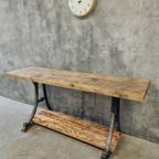 Industriële Tafel Sidetable Keukeneiland Bar 60 X 200 Cm thumbnail 16