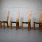 Set Van Vier "Iris" Stoelen Van Bob Van Den Berghe Voor Tran thumbnail 2