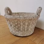 Brocante Franse Stenen Tuinvaas, Bloempot Tuinpot Steen 404 thumbnail 6