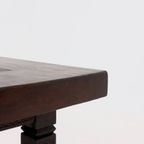 Artisan Handcarved Solid Tropical Wooden Dining Table 1920S thumbnail 13