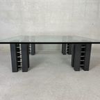 Design Salontafel Glas En Staal thumbnail 4