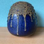Flower Vase In Fat Lava By Alfred Klein Model 731/17 thumbnail 3