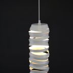 Very Nice White Design Lamp *** Spiral *** High Quality *** 1980 *** Modern thumbnail 11