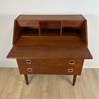 Charmante Deense Secretaire Cq Kaptafel, 1960'S thumbnail 5