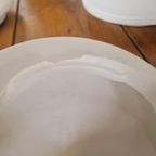 3 Vintage Discus Plafond Of Wandlampen Design Melkglas thumbnail 9