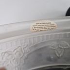 Grote Glazen Vintage Plafondlamp Handgeblazen. thumbnail 7